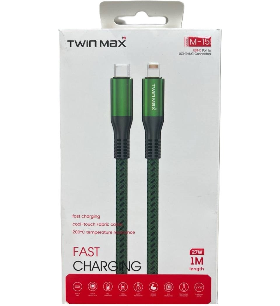 کابل USB-C به Lightning مدل MAX M-1515