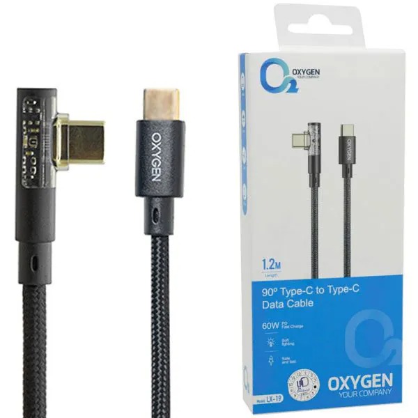 کابل شارژ Type-C به لایتنینگ اکسیژن Oxygen مدل LX-19
