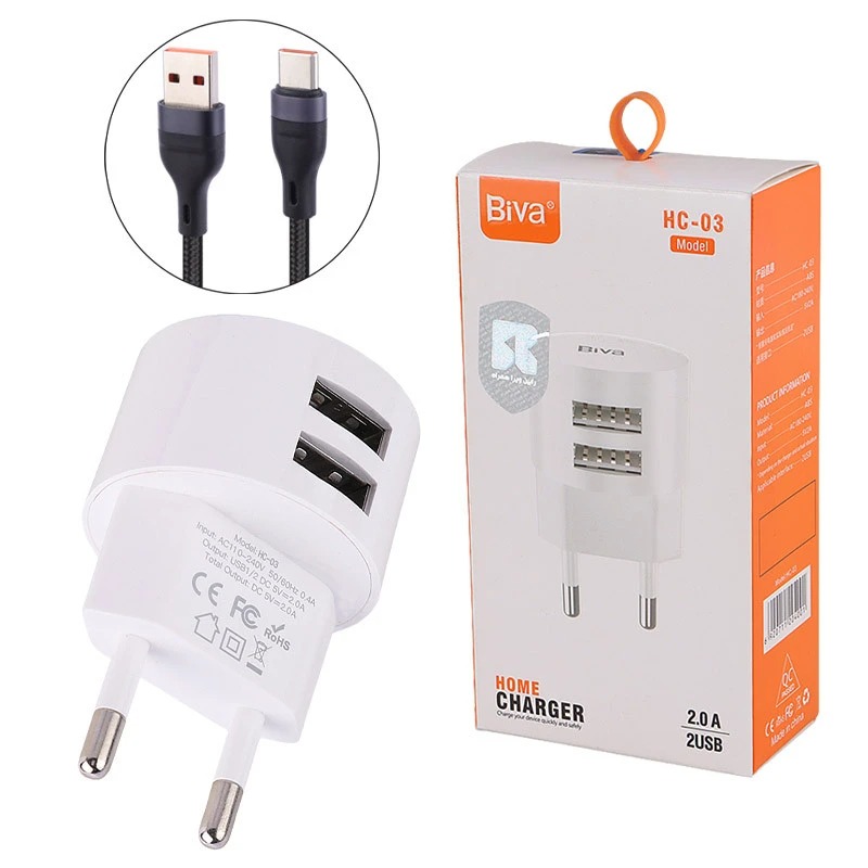 شارژر دیواری 10 وات بیوا مدل HC-03