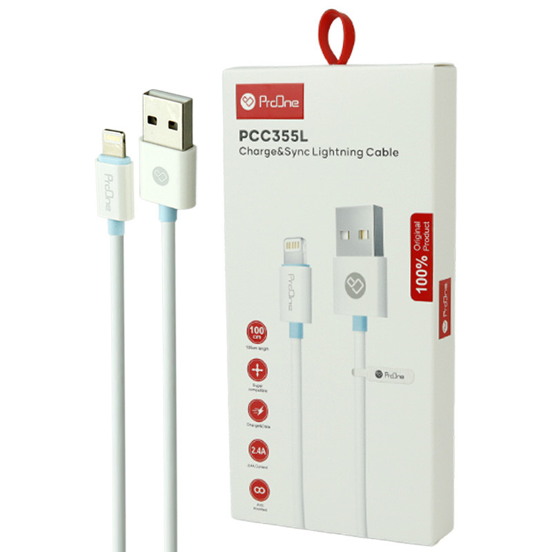 کابل تبدیل USB به لایتنینگ پرووان مدل PCC355L طول 1 متر