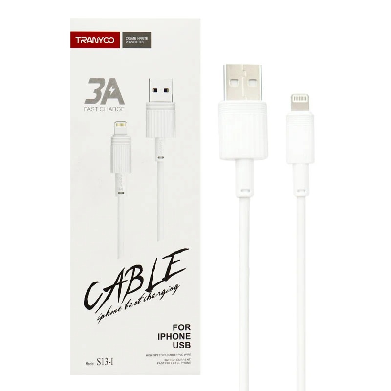 کابل تبدیل USB به لایتنینگ ترانیو مدل S13I