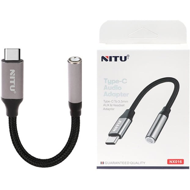کابل تبدیل تایپ سی به AUX نیتو مدل NITU NX016