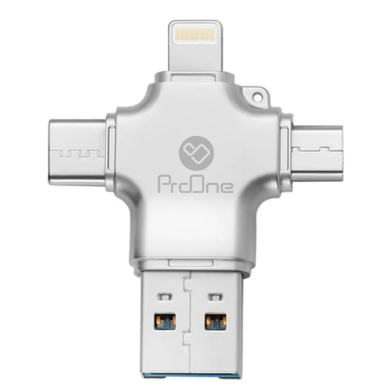 مبدل USB2 به USB-C / micro USB / لایتنینگ پرووان مدل PCO04
