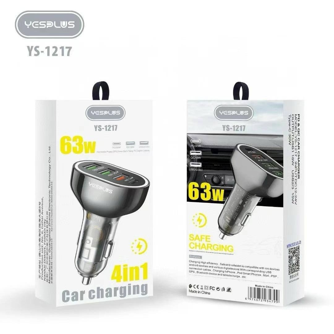 شارژر فندکی خودرو Yesplus مدل Ys-1217