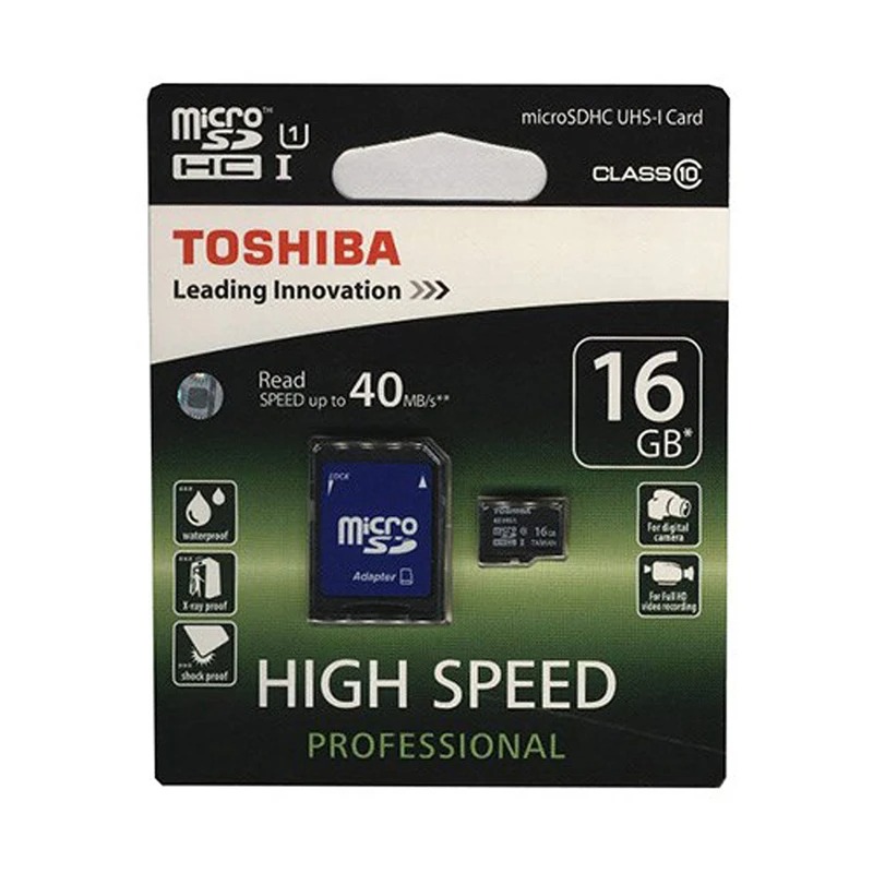 کارت حافظه microSDHC توشیبا مدل High Speed Professional ظرفیت 32 گیگابایت