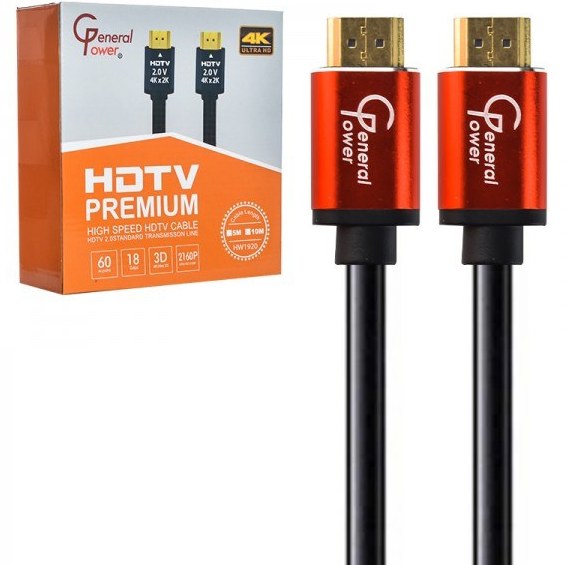 کابل HDMI 4K طول 5 متری برند جنرال پاور طول 10 متر