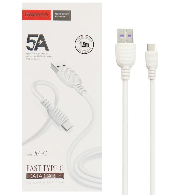کابل تبدیل USB به USB-C ترانیو مدل X4-C طول 1 متر