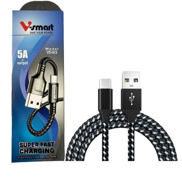 کابل تبدیل USB به USB-C وی اسمارت مدل vs-63 طول یک متر