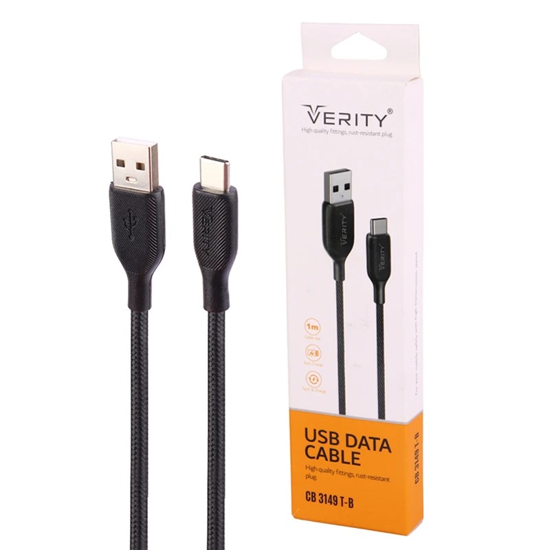 کابل تبدیل USB به USB-C وریتی مدل CB-3148T طول 1 متر