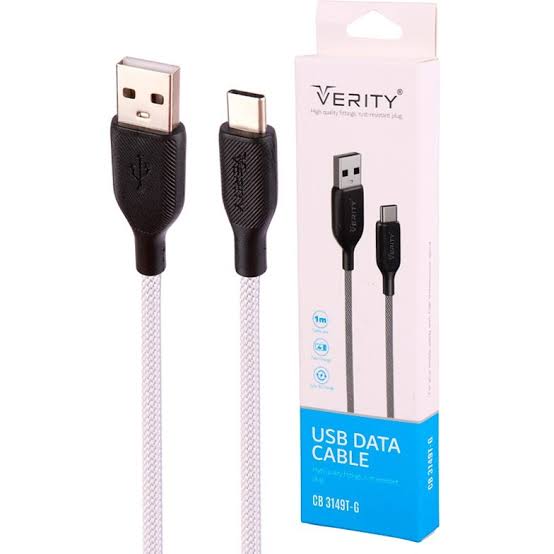 کابل USB به TYPE-C وریتی مدل CB 3149T-G طول 1 متر