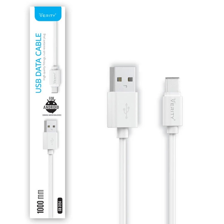 کابل تبدیل USB به USB-C وریتی مدل CB3124T طول 1.5 متر