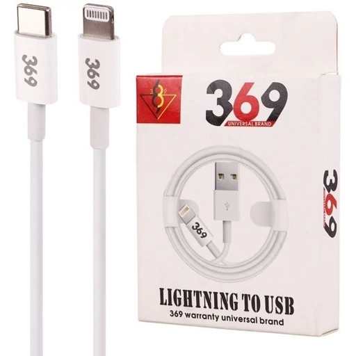 کابل تبدیل USB-C به لایتنینگ مدل 369 طول 1 متر