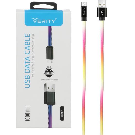 کابل تبدیل USB به microUSB وریتی مدل CB 3112 طول 1 متر