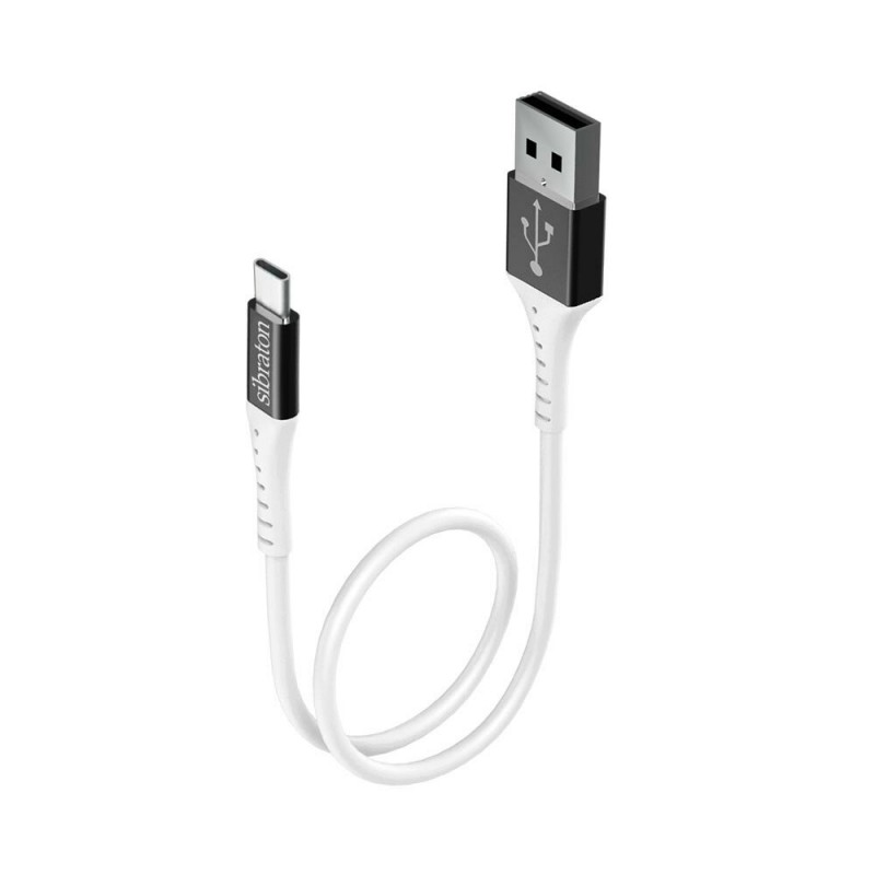 کابل شارژ USB به تایپ سی سیبراتون مدل S125C طول 25 سانتی متر